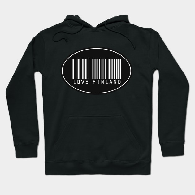 Love Finland Barcode Hoodie by Perkele Shop